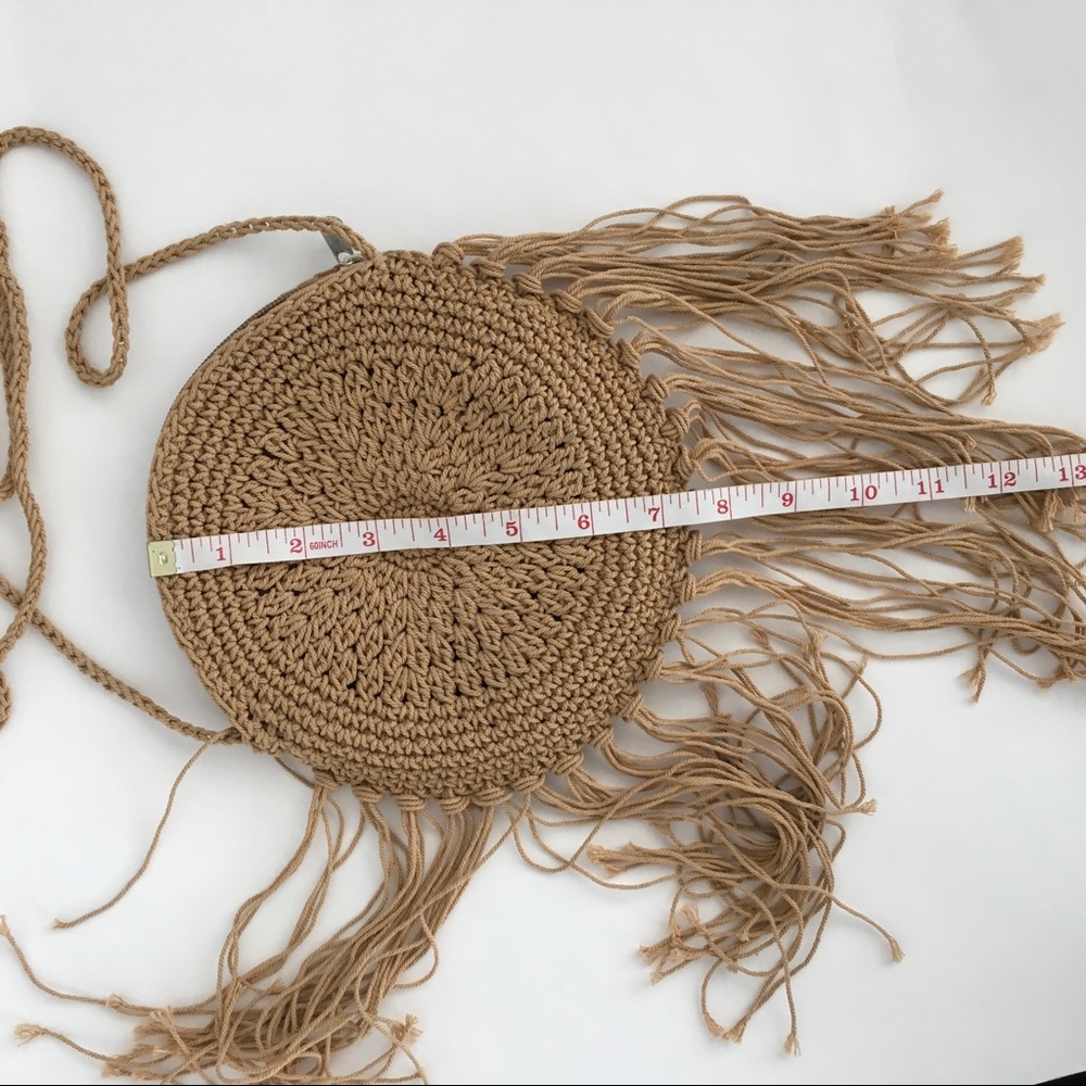 CIRCLE FRIDGES STRAW CROSSBODY BAG - Picture 5 of 6